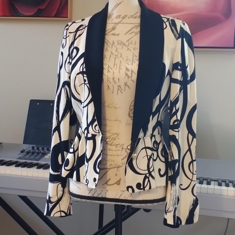 VERY RARE Moschino Cheap & Chic Music-Theme Jacket